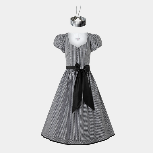 Black Vichy Karo Cotton Choker Giacomelli x collo x Lena Meckel