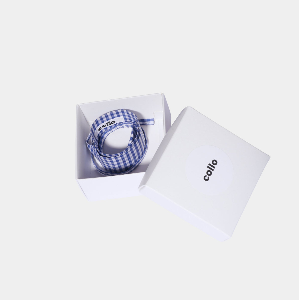 Blue Vichy Cotton Choker - collo wiesn special