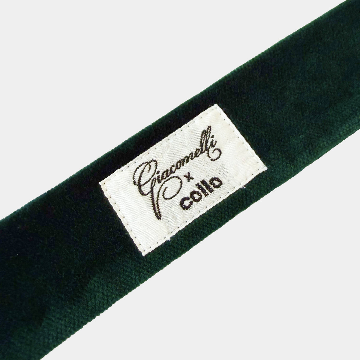 Green Cotton-Velvet Choker Giacomelli x collo