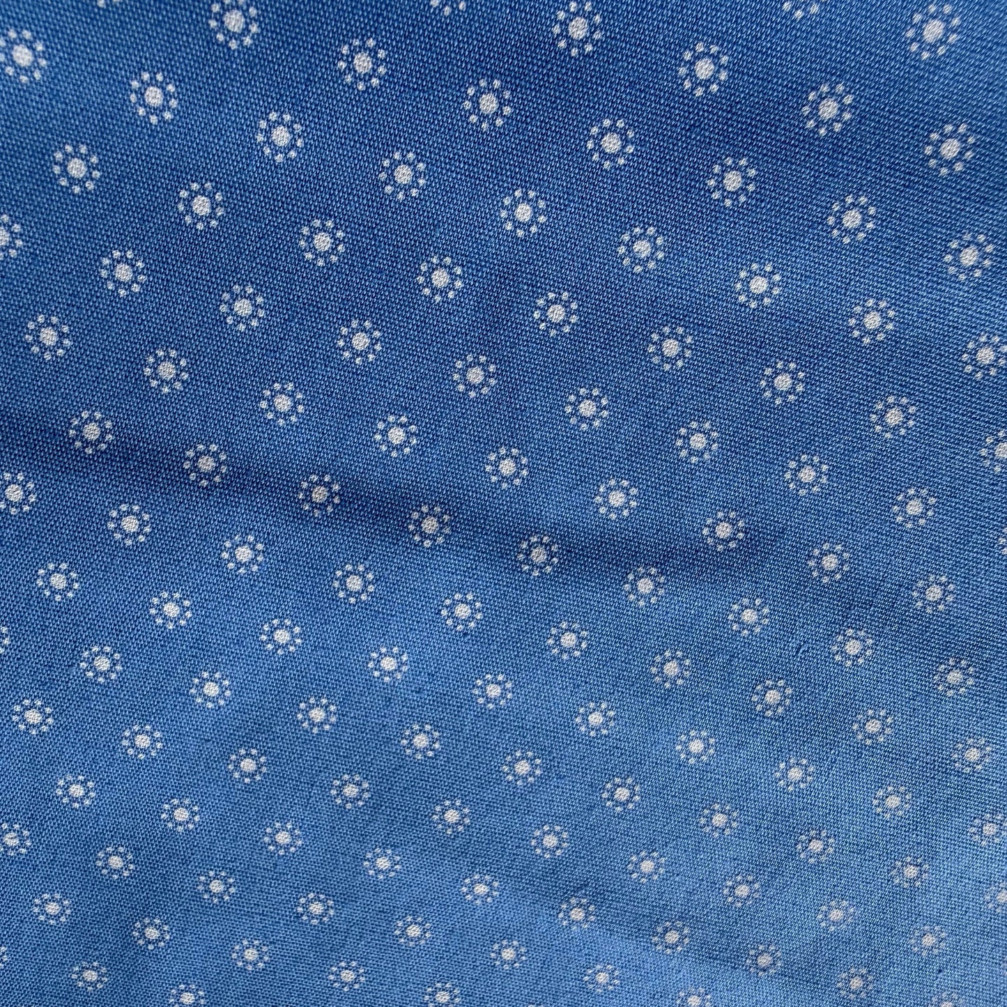 Blue Blossoms Cotton Choker