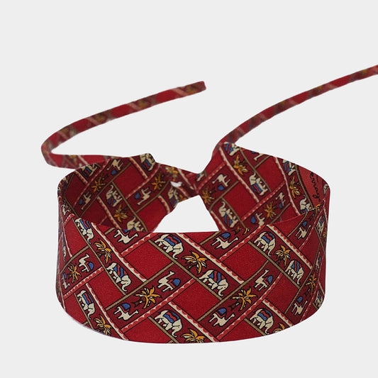 Red Elephant Silk Choker