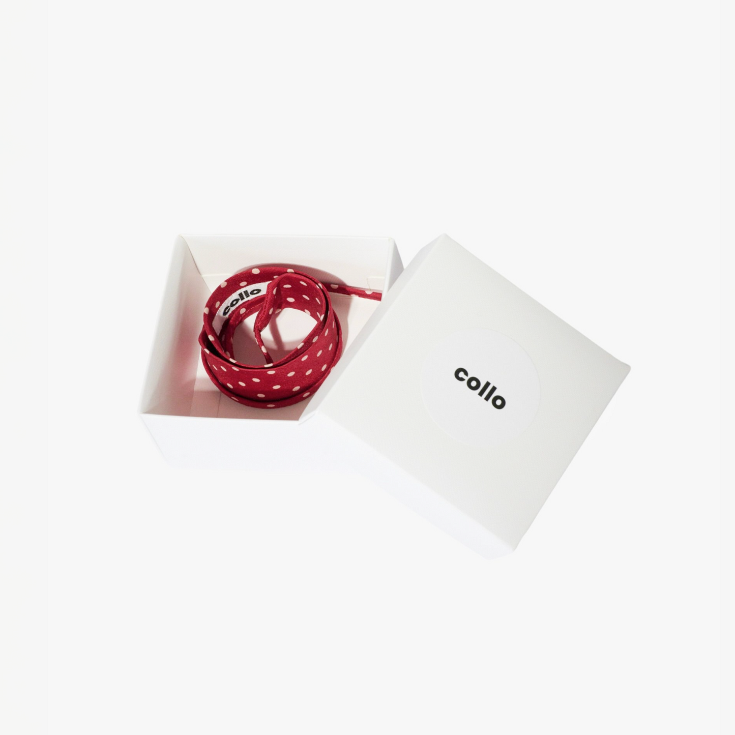 Red Polka Dotted Silk Choker – collo limited edition choker