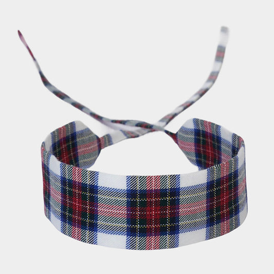 Tartan Red Cotton Choker