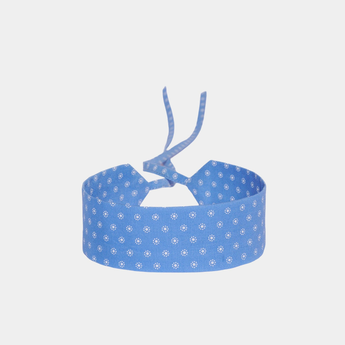 Baby Blue Blossoms Cotton Choker - collo wiesn special