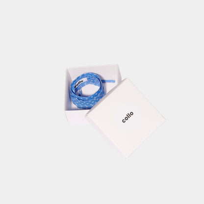 Baby Blue Blossoms Cotton Choker - collo wiesn special