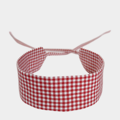 Red Vichy Cotton Choker