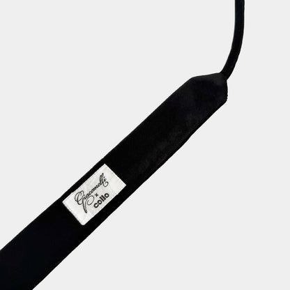 Black Cotton-Velvet Choker Giacomelli x collo