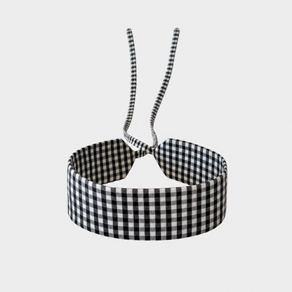 Black Vichy Karo Cotton Choker Giacomelli x collo x Lena Meckel