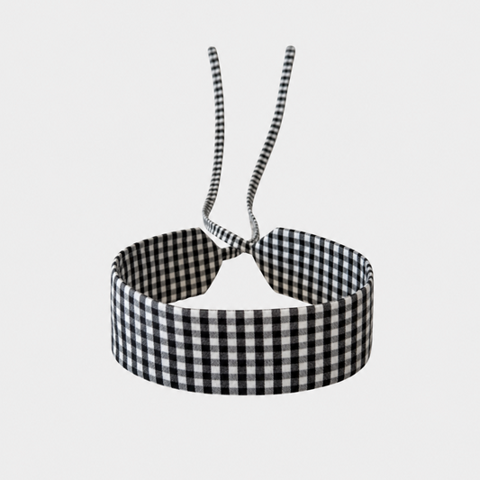 Black Vichy Karo Cotton Choker Giacomelli x collo x Lena Meckel