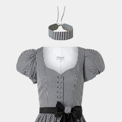 Black Vichy Karo Cotton Choker Giacomelli x collo x Lena Meckel