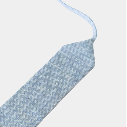 Blue Linen Choker Giacomelli x collo 