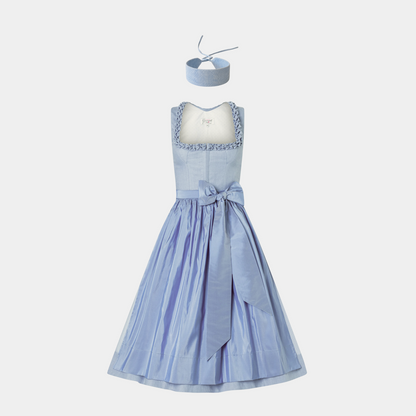 Blue Linen Choker Giacomelli x collo
