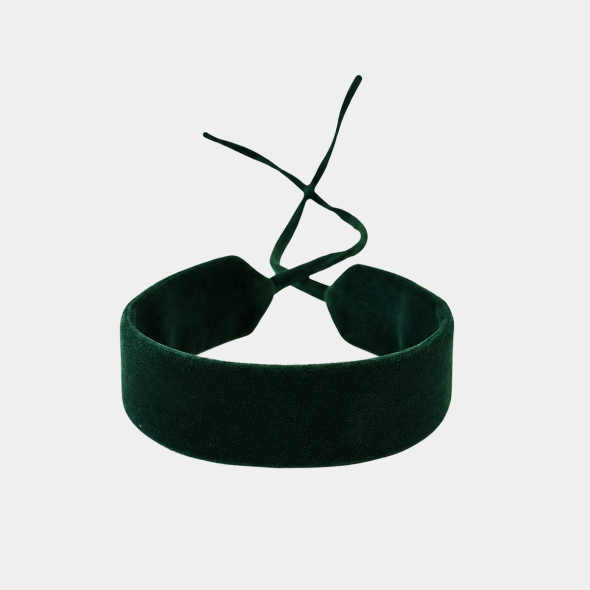 Green Cotton-Velvet Choker Giacomelli x collo