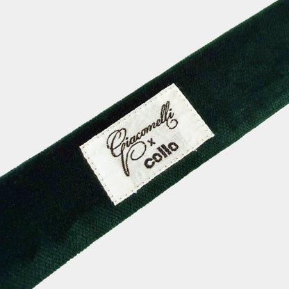 Green Cotton-Velvet Choker Giacomelli x collo