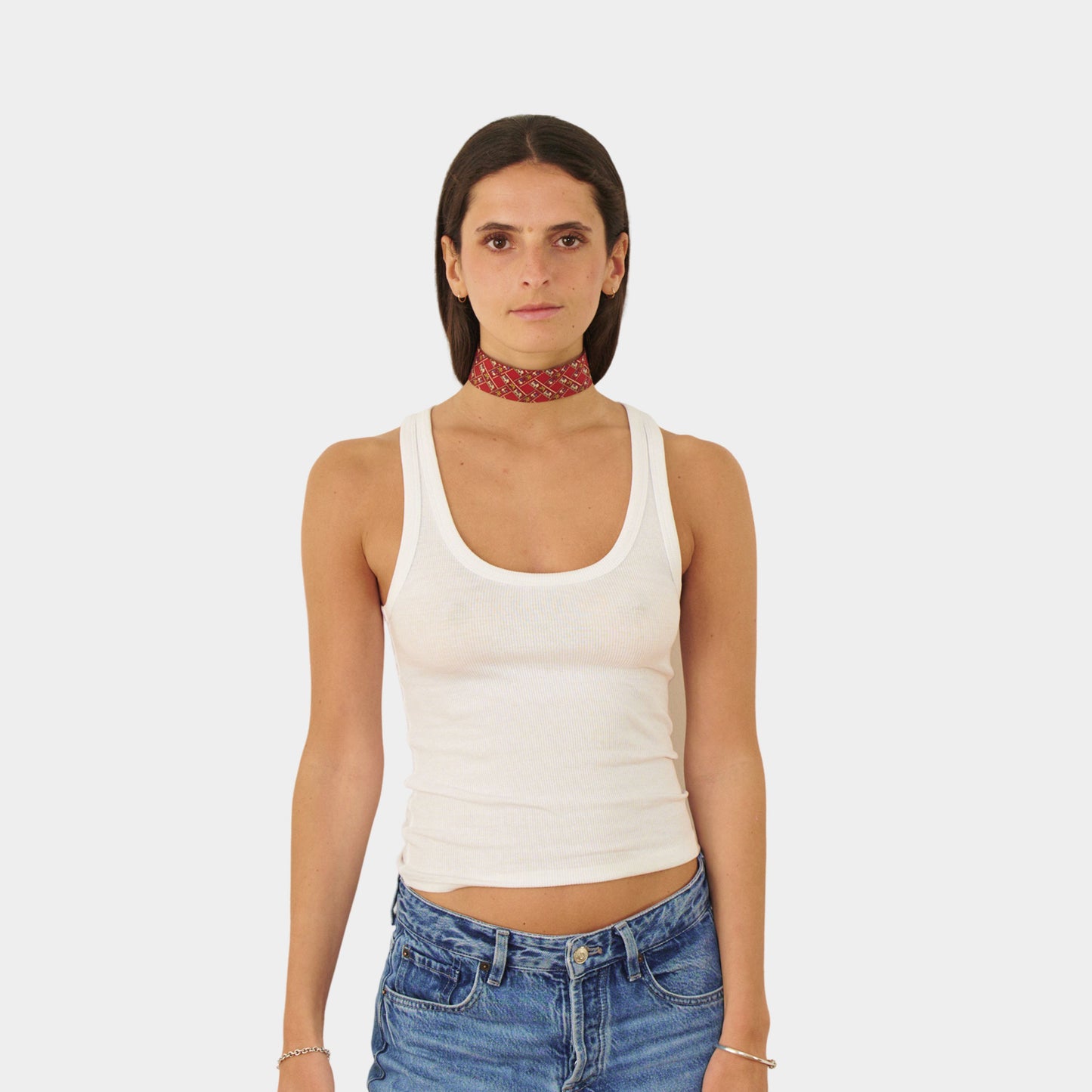 Red Elephant Silk Choker