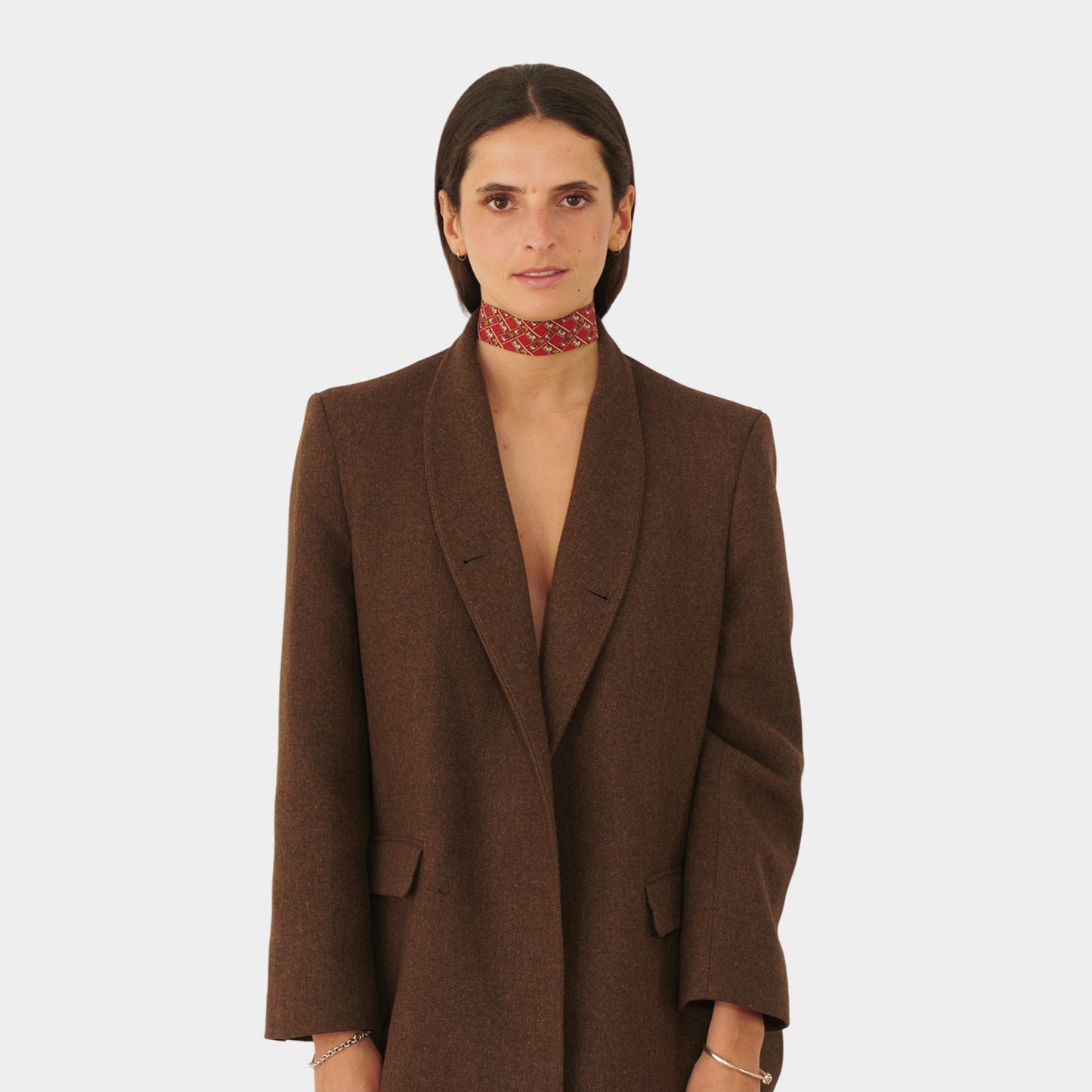 Red Elephant Silk Choker