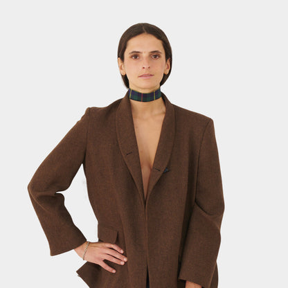 Tartan Green Cotton Choker