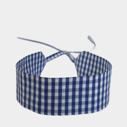 Blue Vichy Cotton Choker