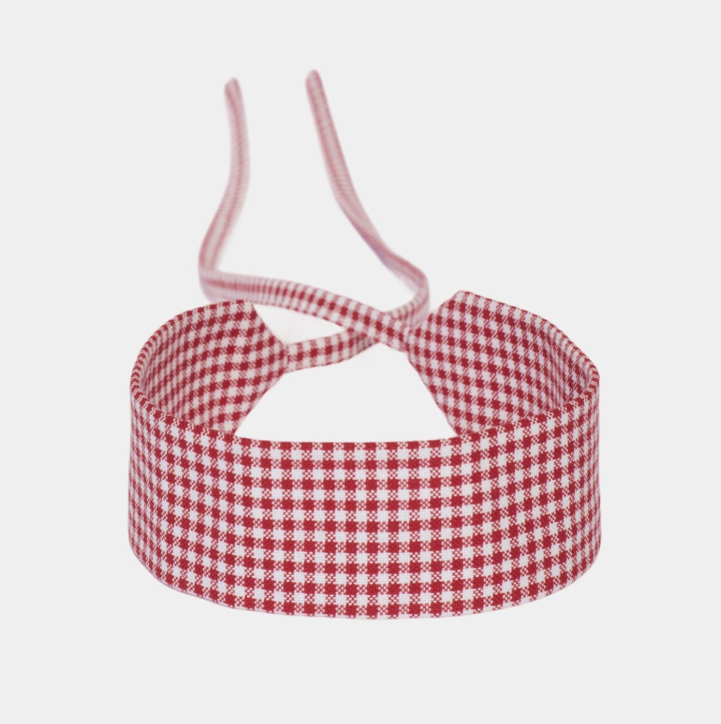 Red Vichy Cotton Choker