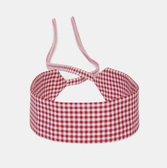 Red Vichy Cotton Choker