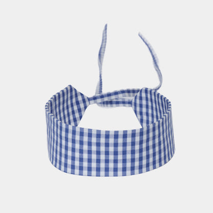 Blue Vichy Cotton Choker