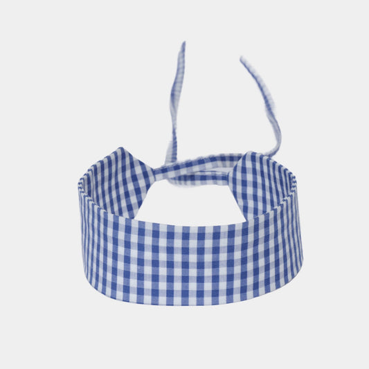Blue Vichy Cotton Choker