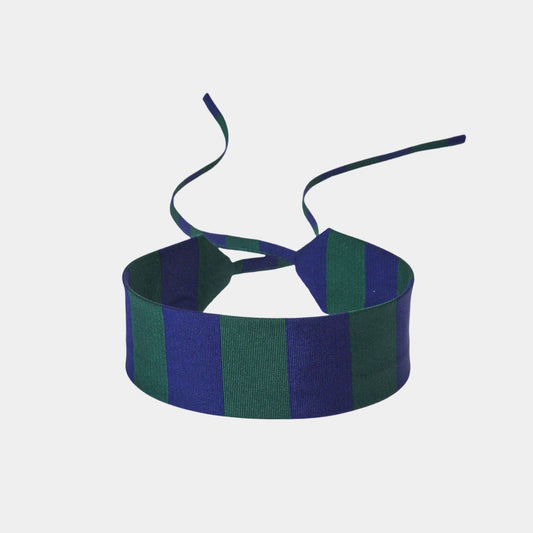 Blue and Green Silk Choker