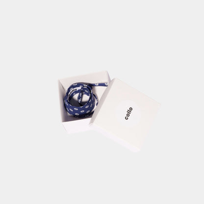 Indigo Floral Cotton Choker - collo wiesn special 