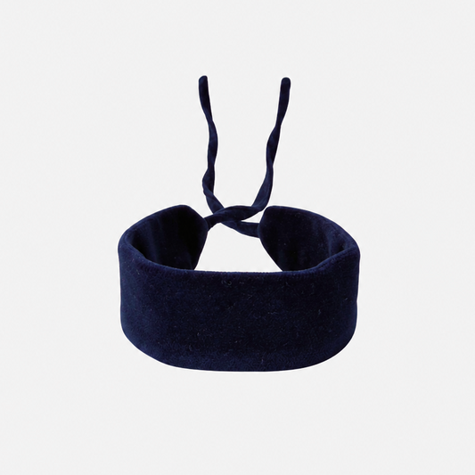Navy_Cotton-Velvet_Choker Giacomelli x collo