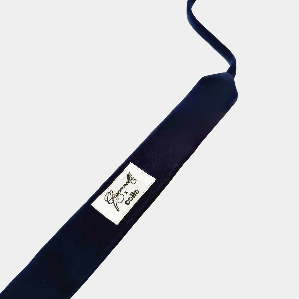 Navy Cotton-Velvet Choker Giacomelli x collo