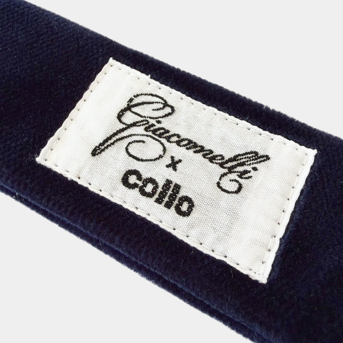 Navy Cotton-Velvet Choker Giacomelli x collo
