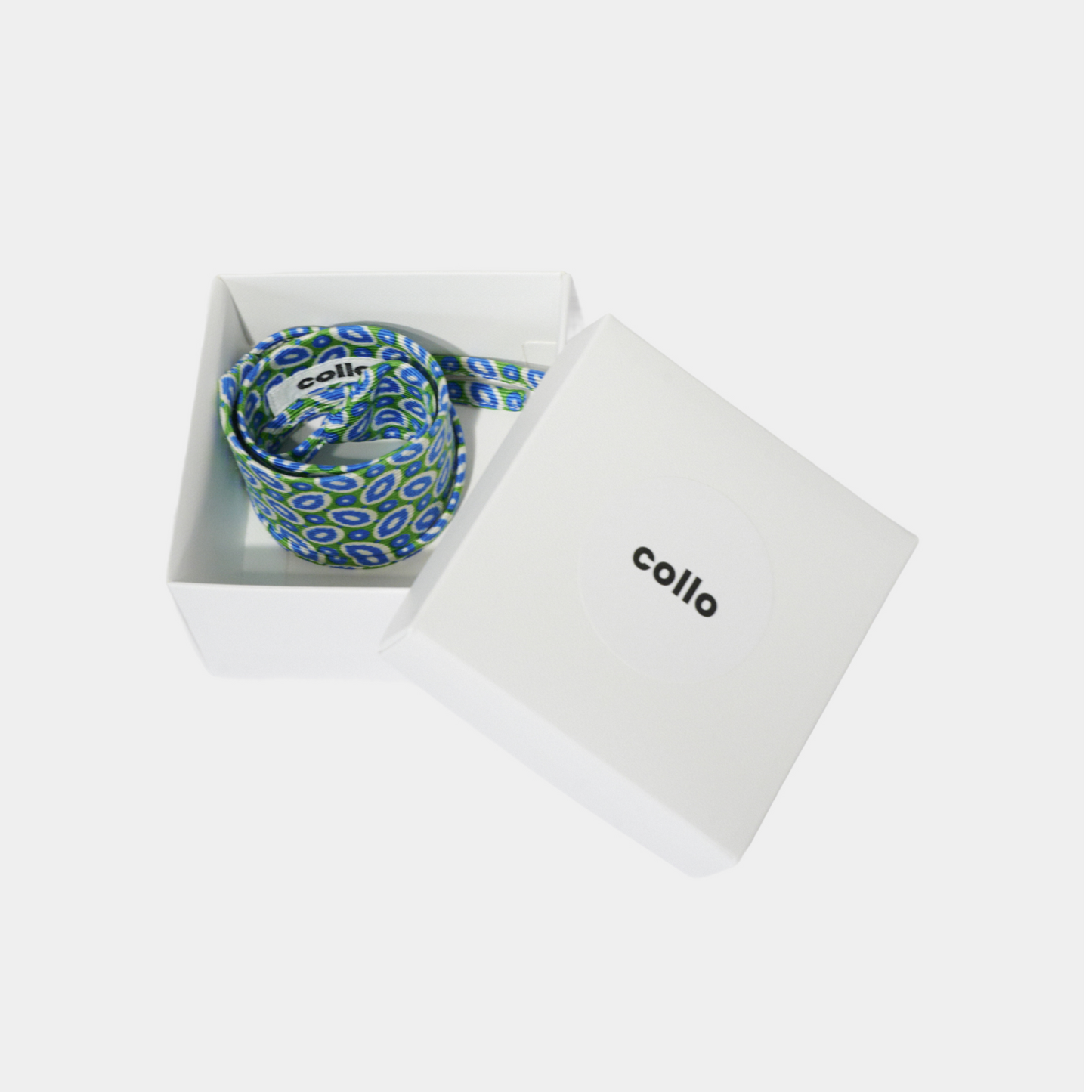 Bright Blue & Green Mosaic Silk Choker – collo limited edition choker
