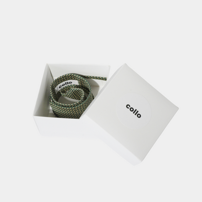 Emerald Oval Dotted Silk Choker – collo limited edition choker