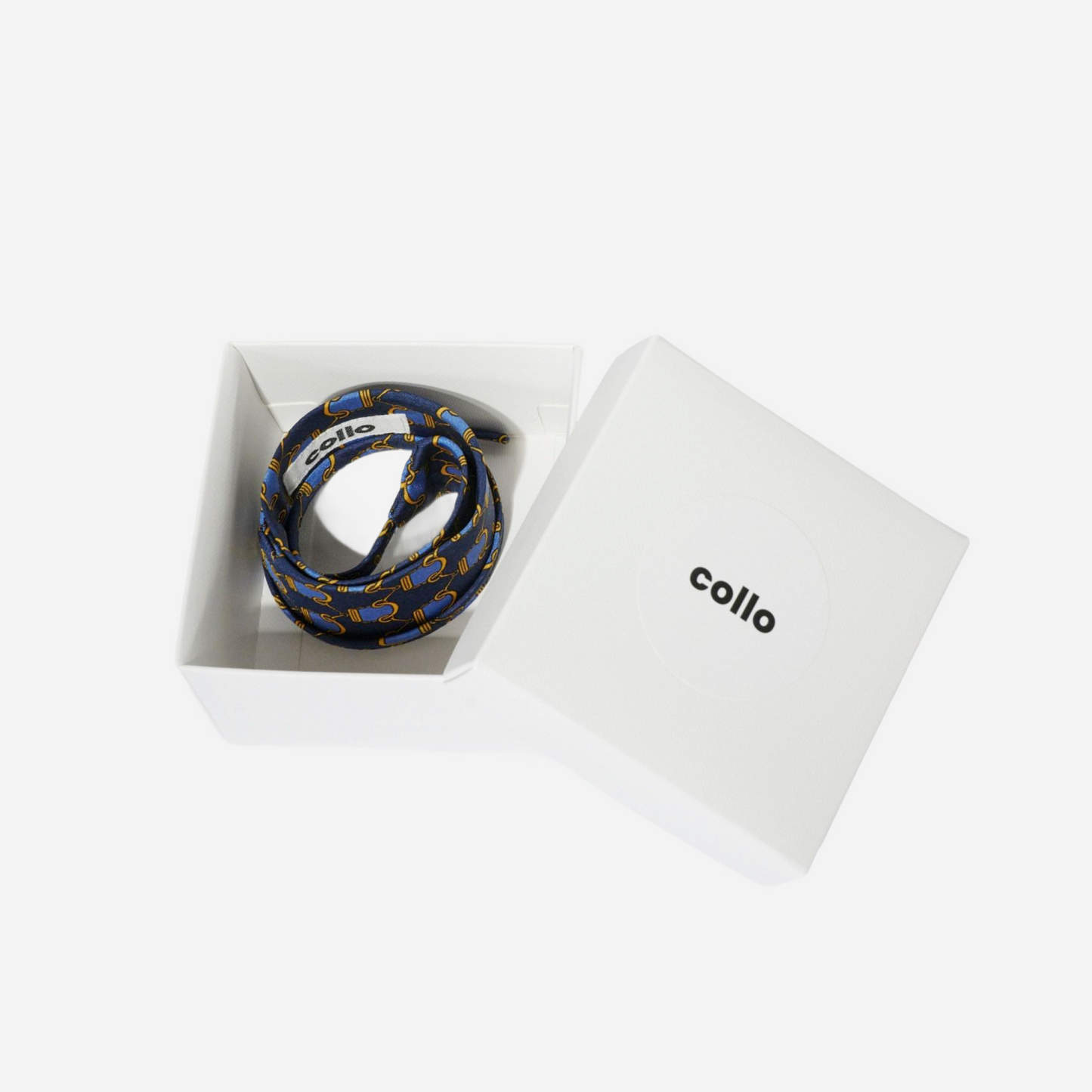 Ink Blue & Gold Silk Choker – collo limited edition choker
