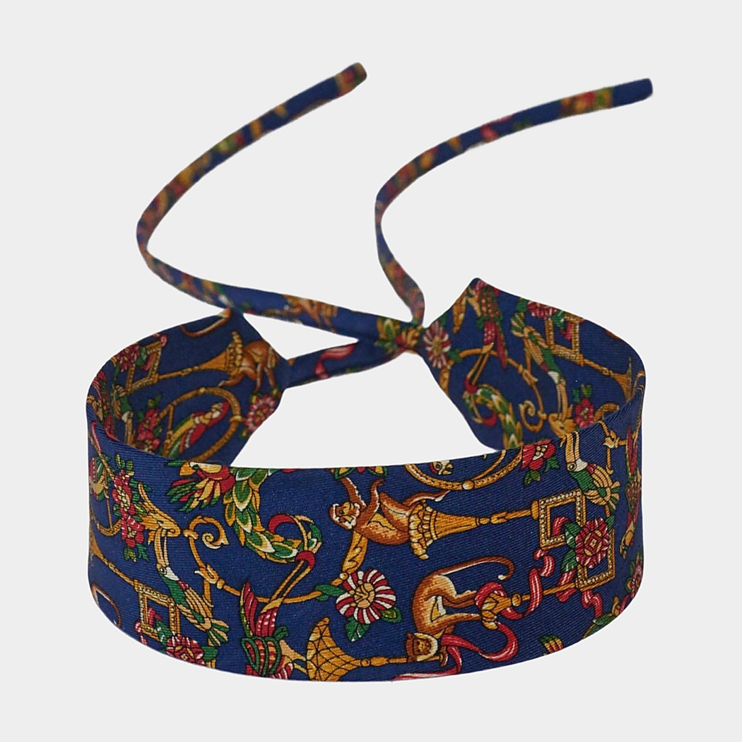 Midnight Blue Monkey Silk Choker