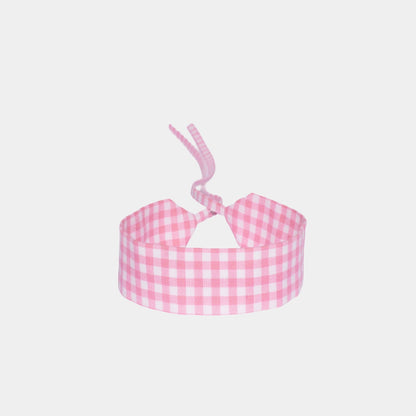 Pink Vichy Cotton Choker