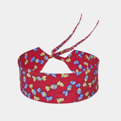 Red & Blue Candy Silk Choker – collo limited edition choker