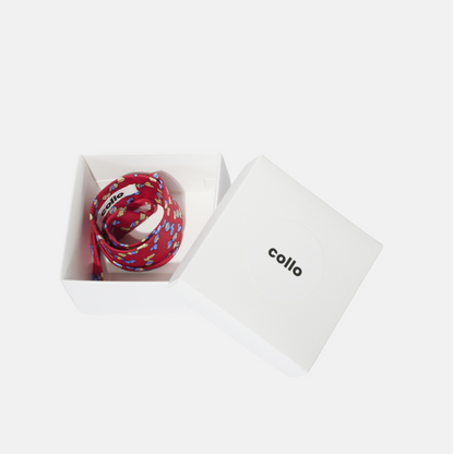 Red & Blue Candy Silk Choker – collo limited edition choker