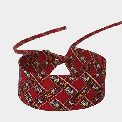 Red Elephant Silk Choker