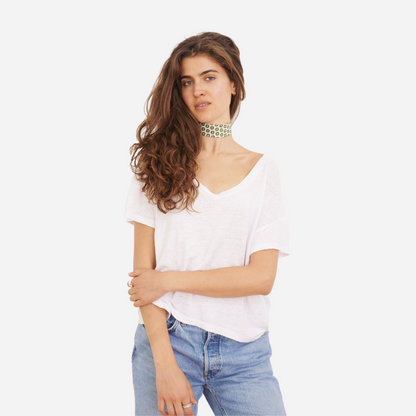White & Green Medaillons Silk Choker – collo limited edition choker