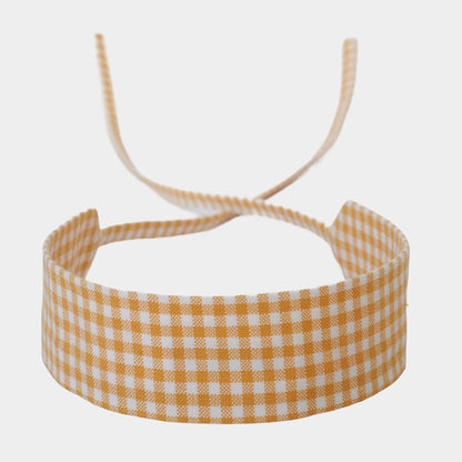 Yellow Vichy Cotton Choker
